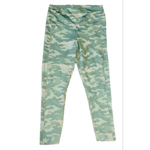 Victoria’s Secret PINK Active Compression Legging Tight High Waist Crop L Camo